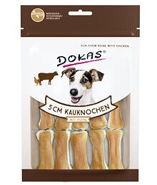 Dokas - Kosti z hovězí kůže s kuřecím masem - 5 cm - EXP 09/2020