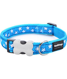 Obojek RD 25 mm x 41-63 cm - Stars White