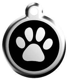 Známka Red Dingo Tlapka černá