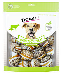 Dokas - Uzlíky z hovězí a rybí kůže 250 g