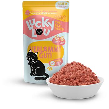 Lucky Lou Lifestage Adult s drůbežím a jehněčím masem 125 g
