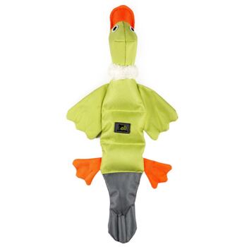 Odolná látková hračka, se kterou si vyhrajete vevnitř i venku. S pískátky, zpevněnými švy, bez výplně. Velikost 49 cm.