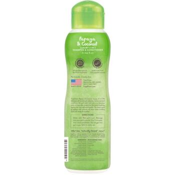 Přírodní šampon a kondicionér v jednom s papájou a kokosem, vhodný pro suchou pokožku. Objem 355 ml.