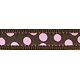 Vodítko RD přep. 20 mm x 2 m - Pink Spots on Brown